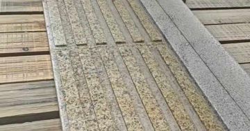 南昌黄金麻盲道石 盲条