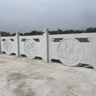 南昌芝麻白河道栏杆 石材栏杆
