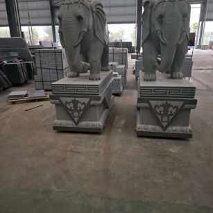 南昌芝麻灰花岗岩对象 芝麻白芝麻灰大象