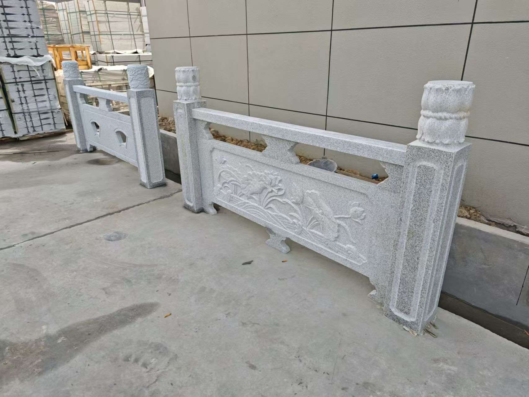 南昌芝麻白河道栏杆 石材栏杆