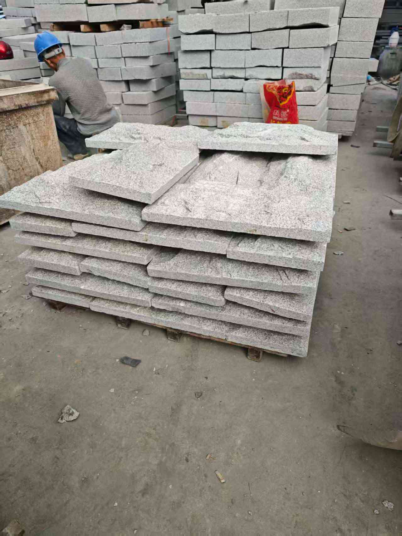 南昌芝麻白蘑菇石，自然面